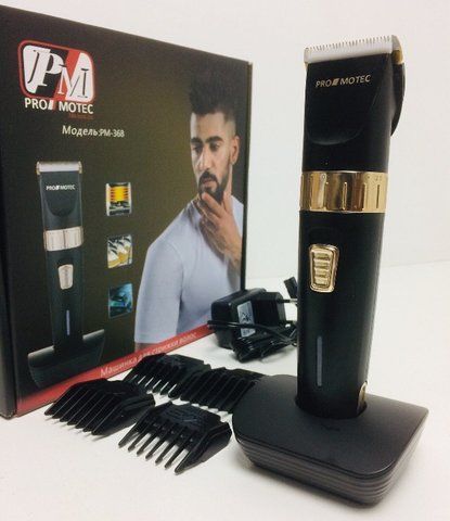 Машинка для стрижки волос аккумуляторная PROMOTEC PM-368 (20 шт/ящ) PM 368 фото
