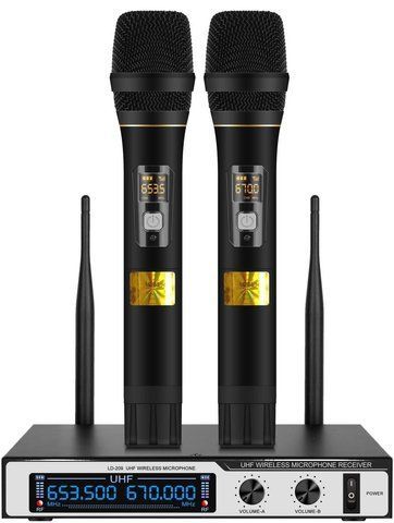 Мікрофони бездротові Temeisheng 2 шт LD 209 S LD 209 S фото