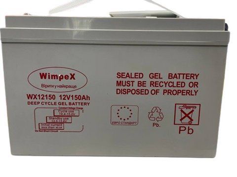 Акумулятор гелевий WX 12150 12v 150Ah (1) WX 12150 фото