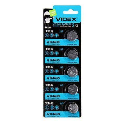 Батарейка литиевая VIDEX CR1632 5pcs BLISTER CARD VD 1632 фото