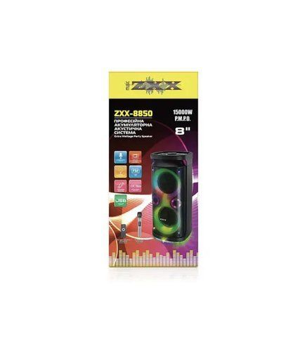 Акустична переносна колонка ZXX-8850/ 6733 60Вт 8" 71х33х31см USB/TF/FM/BT/MIC (1) 6733 ZXX 8850 фото
