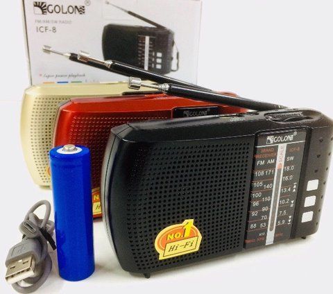 Радіоприймач GOLON ICF-8 BT/ 9665 (USB+SD) (100) 9665 ICF 8BT фото