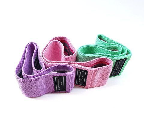 Набор тканевых фитнес резинок (LT-003) HIP RESISTANCE BAND ART 7774 (100 шт/ящ) FITNESS 004 7774 фото