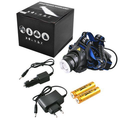 Налобный фонарь police BL-6699 USB TS T6 / 2 x 18650 (50) 6699 USB TM 0200 фото