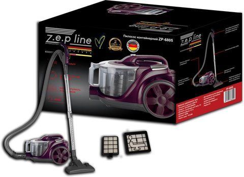 Потужний пилосос Zepline ZP-6805 4л, 4000 Вт, контейнерний пилосос без мішка (1) ZP 6805 фото