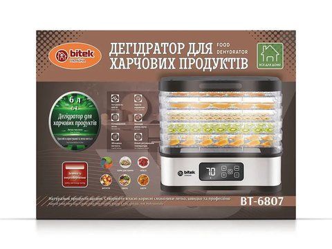 Дегидратор для пищевых продуктов 600Вт BITEK BT-6807 5799 (6) BT 6807 5799 фото