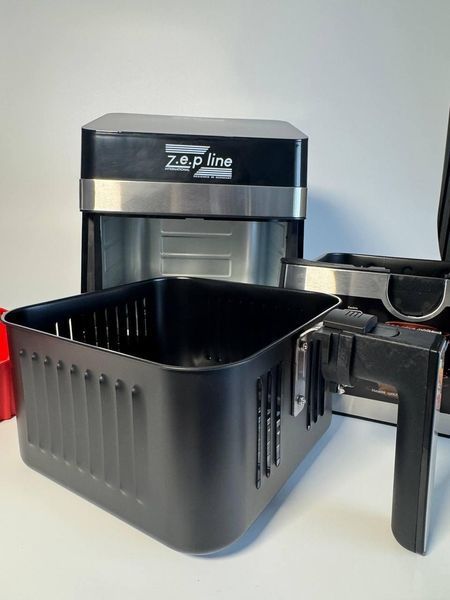 Мультифункціональна аерофритюрниця Zepline ZP-00344 на 13 л 4200 Вт на 12 програм зі знімним кошиком ZP 00344- фото