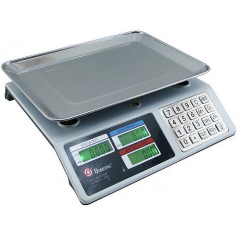Ваги Торговельні DOMOTEC c металевою кнопкою MS-982S/ 2171/ 4V/ 50KG//5G (6 шт/ящ) 2171 MS 982 фото
