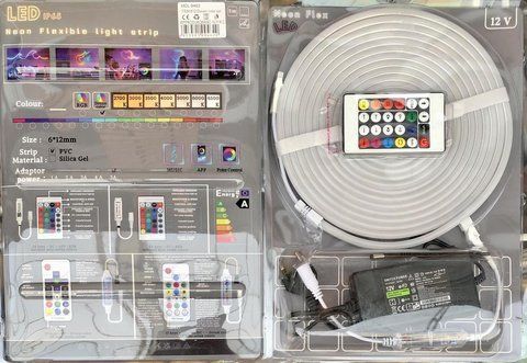 Лента Силиконова LED NEON RGB STRIP 5M APP 9462 (50) RGB 9462 фото