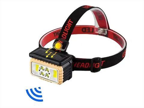Фонарь налобный Bailong LY-805S WL-280 с сенсорным датчиком и солнечной панелью USB Type-C (120) WL 280 LY 805S фото