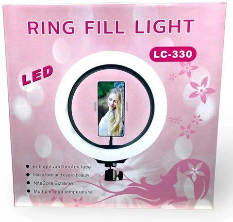 Кольцевая LED лампа LC-330 (1 крепл.тел.) (USB) (33см) (20) LC 330 фото