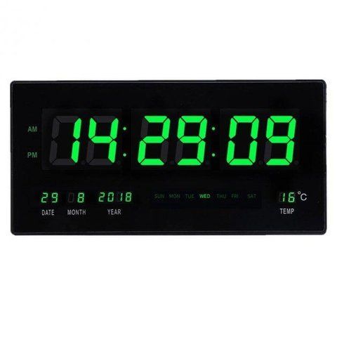 Электронные настенные часы VST 4622-4/ WL 1217/ TM-0181 Green/ 23cm*45cm*3cm (12) VST 4622-4 Green WL 1217 фото