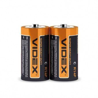 Батарейка солевая VIDEX R14P/C 2pcs SHRING VD TR14 0416 фото