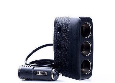 Разветвитель авто OLESSON 1636/ JS-1015 (3 гнезда+2*USB)(120) 1636 фото