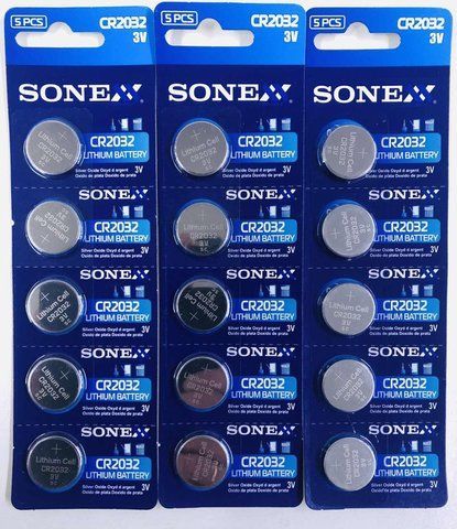 Sonex CR2032 3 V blister card/5 pcs (5/100/2000) SONEX 2032 фото