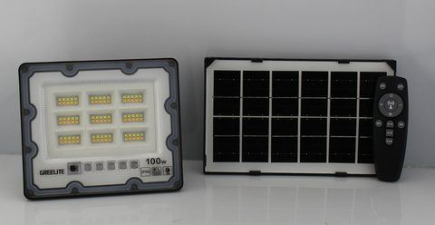 Уличный фонарь на столб на солнечной панелью100W JX 007/ 8954 (10) 8954 JX 007 100W фото