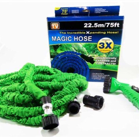 Шланг поливочный растягивающийся X HOSE 22,5m 75FT Steel (50 шт/ящ) SHLANG 225M фото