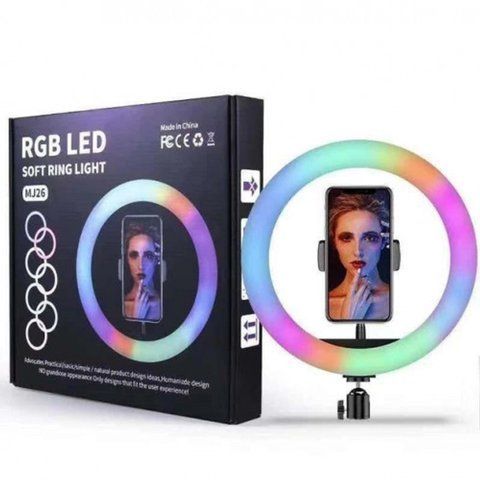 Кольцевая LED лампа RGB MJ26 (26см) (1 крепление) (управление на проводе) (40) MJ 26 фото