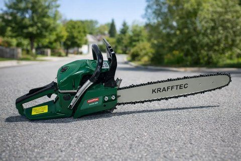 Бензопила ланцюгова KRAFFTEC 45 см 6500 Вт 7 к.с. 9500 об/хв шина 450 мм (2018483) 2018483 фото