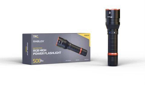 Фонарик ручной алюминиевый RGB мощный Rablex RB 925 /80 RB 925 фото