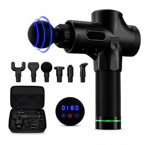 Перкусійний масажер Massage Gun TS-8107 (10) MASA TS 8107 фото