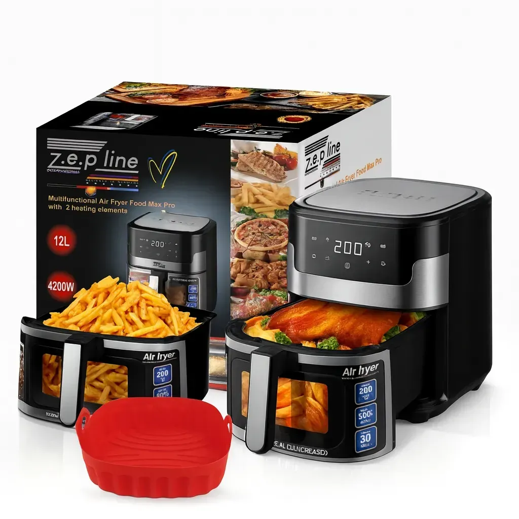 Аерофритюрниця Zepline ZP-109A 12л 4200Вт чорна фото 3