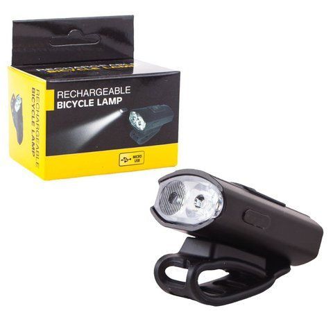 Велофонарь 2285-2XPE ULTRA LIGHT, ALUMINUM, индикация заряда, Waterproof, аккум., ЗУ micro USB (100) BL 2285 фото