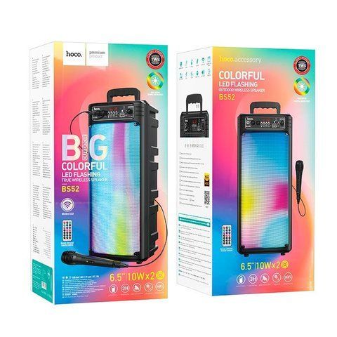 Колонка Bluetooth HOCO BS52 Billowing BT5.0/10W*2/ AUX/TWS/FM/2200mA (6) BS 52 фото