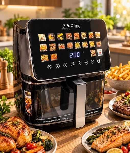 Аэрофритюрница 13 литров 4200Вт на два тена 20 программ Zepline ZP-00374 (1) ZP 00374 фото