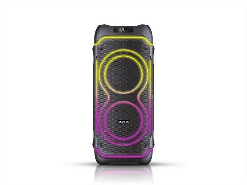 Акустична переносна колонка ZXX-5540 100Вт 2x10" TWS/FM/USB/TF/BT/REC/LED/2MIC/ДК (1) ZXX 5540 фото