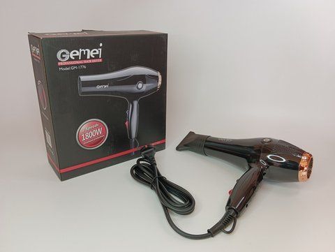 Фен профессиональный для волос Gemei GM 1776 1800 Вт GM 1776 фото
