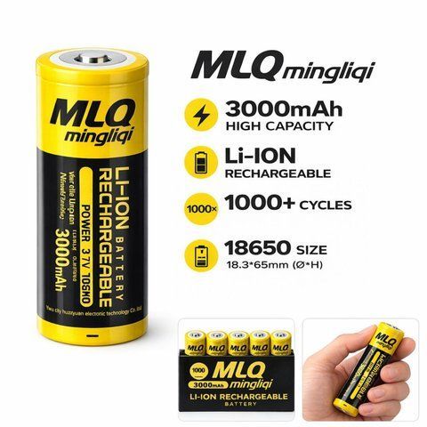 Аккумуляторы MLQ-3000/18650/3.7V-4.2/3000mAh (384) MLQ 3000 фото