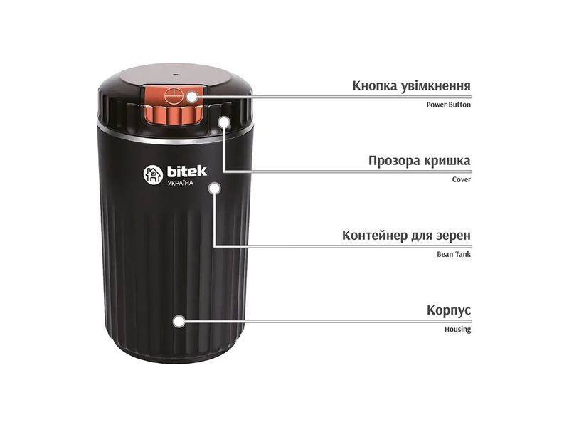 Кофемолка электрическая 220В 800Вт BITEK BT-7147 5817 (24) BT 7147 5817 фото