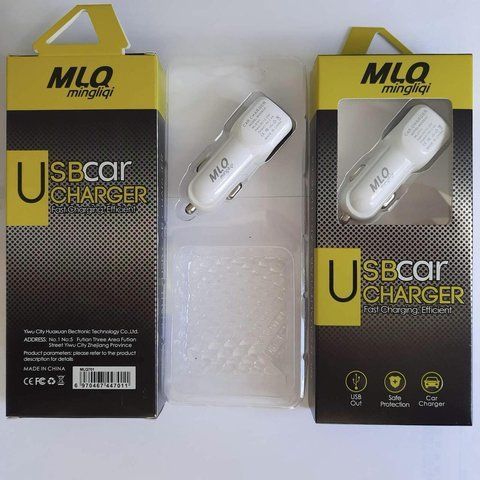 Автомобильное зарядное устройство 12V/2USB/2A MLQ 701 (120) MLQ 701 фото