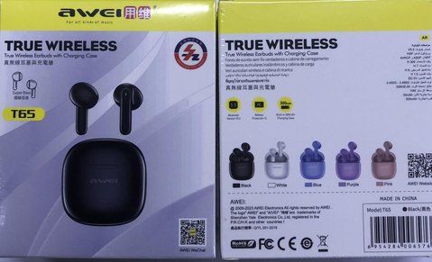 Bluetooth наушники AWEI T65 (120) AWEI T 65 фото