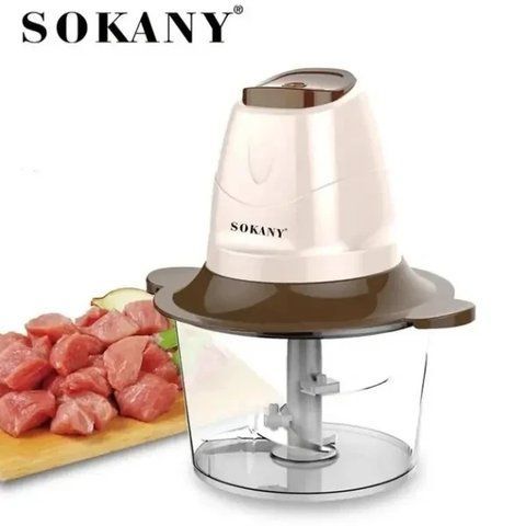 Кухонний подрібнювач Sokany електричний, блендер для кухні механічний, 2 літри, 300 Вт 2665899843 фото
