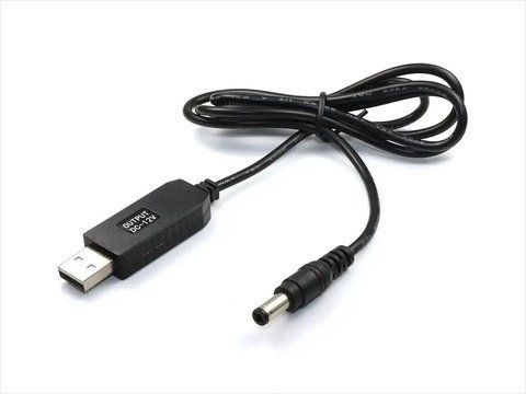 Кабель USB для роутера з перетворювачем напруги з 5В на 12В 0,5А DC-DC 7198 (1000 ) 7198 USB 12v фото