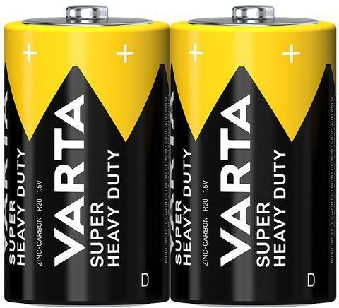 Батарейка VARTA Superlife Техника (Super Heavy Duty) 1.5V - R20P/D, 2 шт ART-6540 (288) 6540 Varta TR20 фото