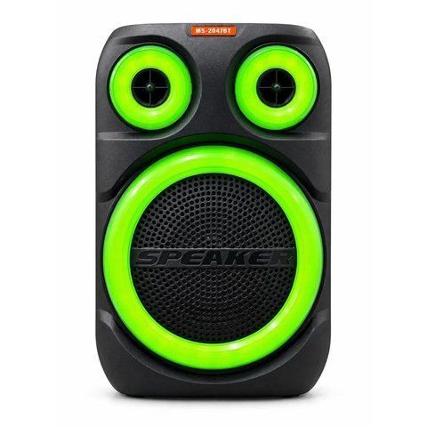 Колонка акустична акумуляторна Bluetooth, світломузикою та ручкою, 25ват, 38см*23см MS-2047BT (8) MS 2047 BT фото