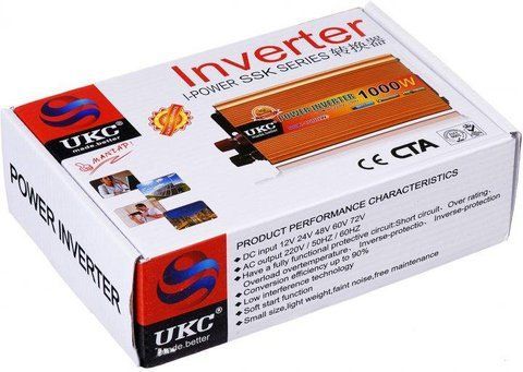 Перетворювач SSK-1000W ART 1973 /12v/220v/1000W (40 шт/ящ) SSK 1000W 1973 фото