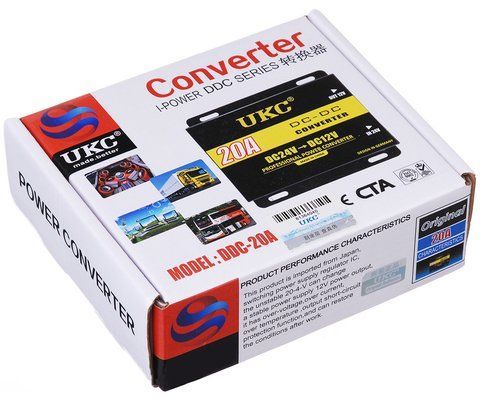 Преобразователь тока с 24V на 12V AC/DC 20A ART-3387 (50) 20A 3387 фото