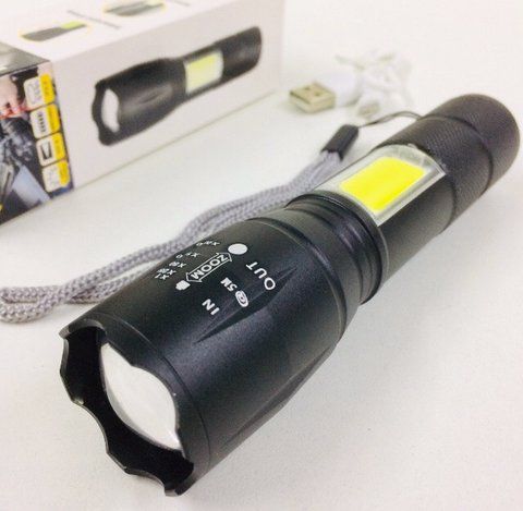 Фонарик Police T-29 T6/ 5385 COB,USB (240 шт/ящ) 5385 BL 29 T6 фото