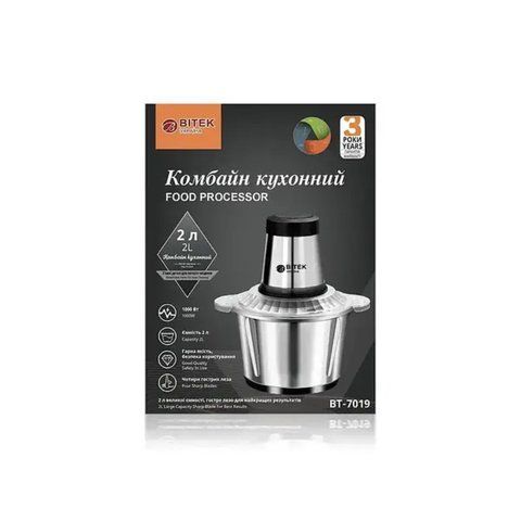 Комбайн кухоний 2,0л 1000Вт BITEK BT-7019/ 7125 (20) 7125 BT 7019 фото