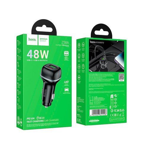 АЗУ HOCO Z58A Rank 48W/PD30W+QC3.0/1*USB+1*Type-C/LED Z 58A фото