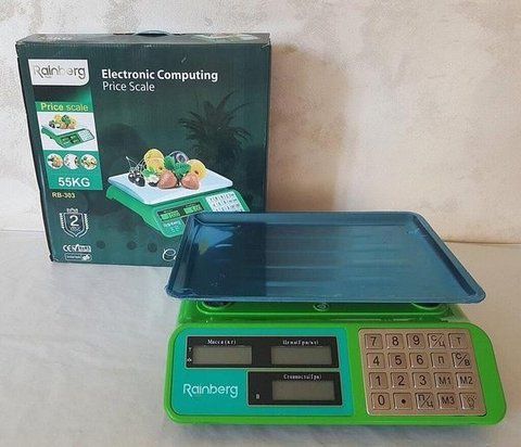 Ваги Торгові Rainberg з металевою кнопкою RB-303/ 4V/ 50KG///5G (4) RB 303 фото