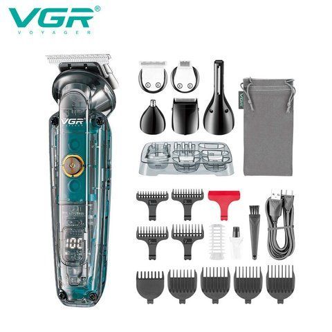 Набор для стрижки VGR 6 в 1 V-102, 14 насадок, LED display V 102 фото