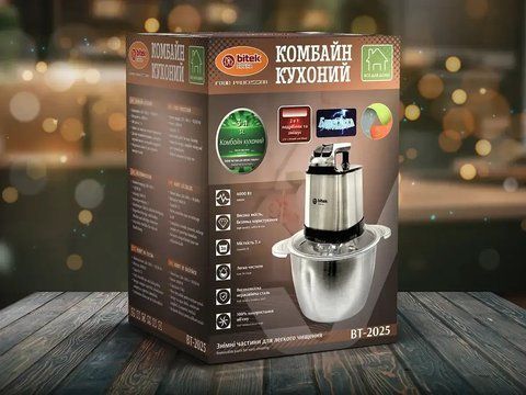 Комбайн кухонный измельчитель Молния 3,0л 4000Вт BITEK BT-2025 6118 (16шт) BT 2025 6118 фото