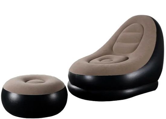 Надувное кресло с пуфом-подставкой для ног c насосом AIR SOFA ART 9233 (10) MATRAS 9233 8100 фото