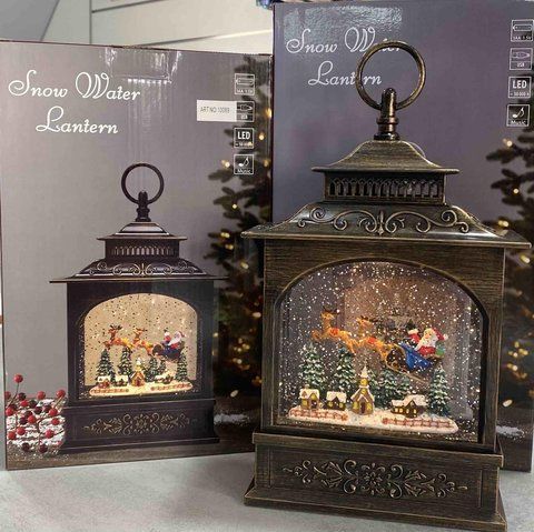 XMAS Новорічний нічник вінтажний ліхтар WDL-24007A/ 10089 25,3 см (8) 10089 EDL 24007A фото