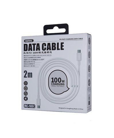 Кабель Remax RC-C183c Type-C-Type-C (2m) 100W C 183 T фото